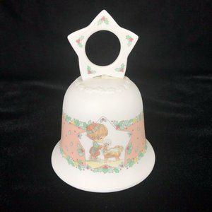 1993 Precious‎ Moments Nativity Bell Christmas Is A Time To Share Star Top